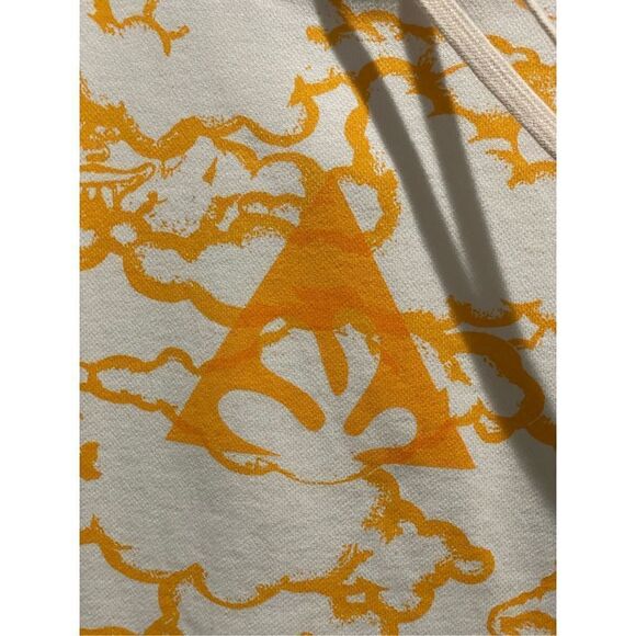 NWOT Wasted Collective Good Times Dragon Cloud Monster Yellow Hoodie SMALL USA - Picture 9 of 11